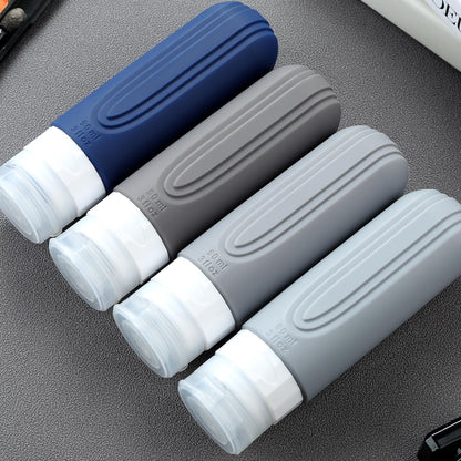 Travel Bottles for Toiletries (Navy-Grey-3oz)