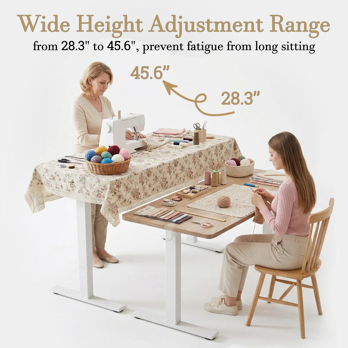 Electric Adjustable Sewing Table (47"(120cm))