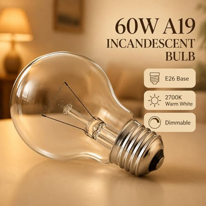 60 Watt Incandescent Light Bulbs