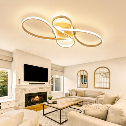 66W Dimmable Modern LED Ceiling Light Fixtures 3000K
