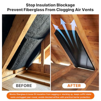 2in1 Attic Rafter Insulation Baffle