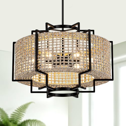 Rattan Chandelier