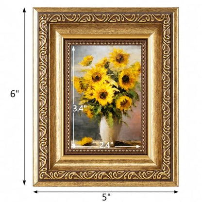 Vintage Picture Frame Gold