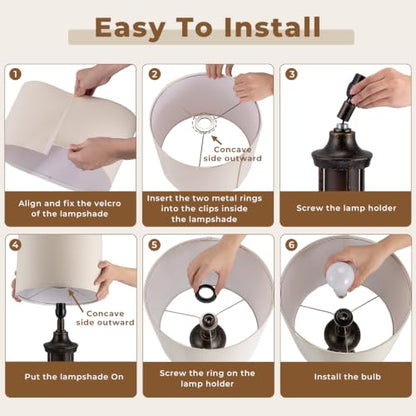 Farmhouse Table Lamps for Living Room