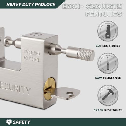 Heavy Duty Aluminum Alloy Core Padlock