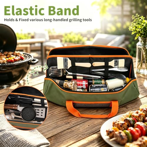 22'' Grill Tool Storage Bag with Inner Divider