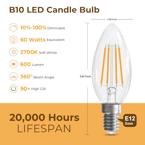 40 watt Candelabra Light Bulbs
