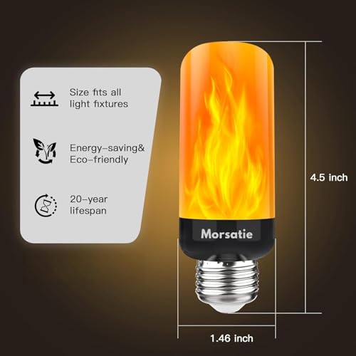 Upgraded LED Flame Light Bulbs