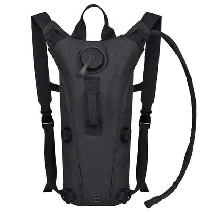Tactical Water Hydration Pack Military 3L Water Bladder Carrier Backpack Leakproof for Running Jogging Cycling Hiking (Black)
