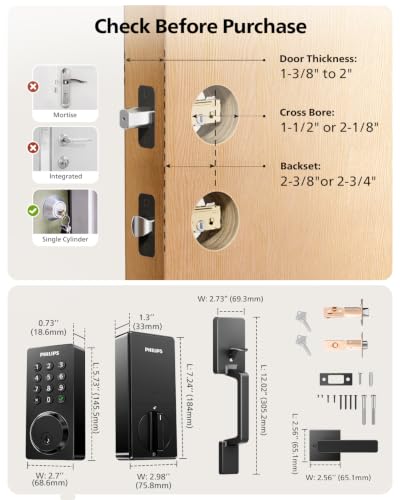 Wi Fi Smart Front Door Lock Set