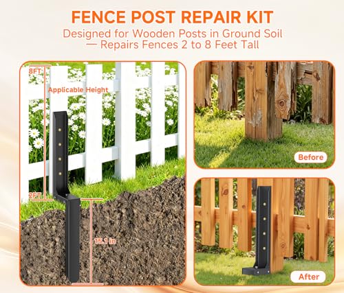 1 Pcs Fence Post Repair Kit