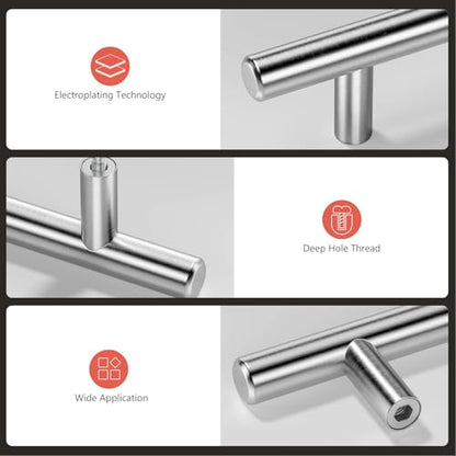 Cabinet Handles Drawer Pulls Brushed Nickel Modern Pulls for Kitchen Cabinets