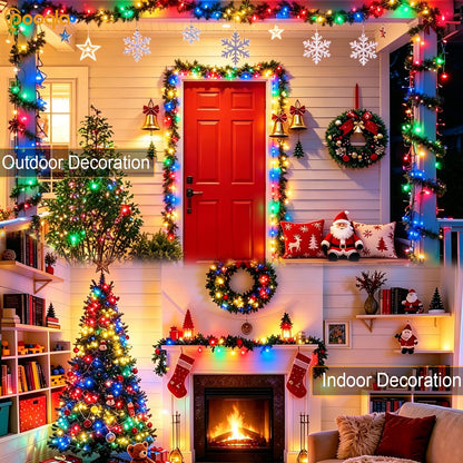 2 Pack String Lights Battery Operated (50 LED x2 / Colorful)