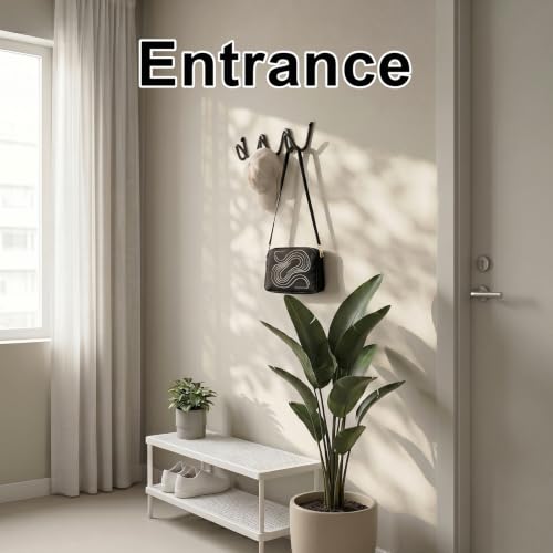 Coat Rack Wavy Wall Mount