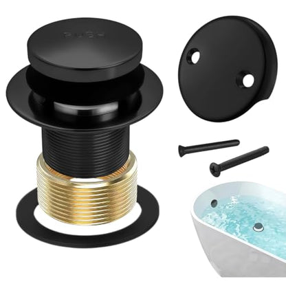 Matte Black Bathtub Drain Tip
