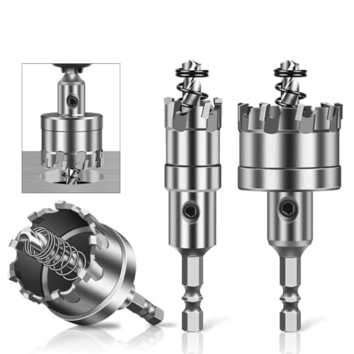 TCT Hole Saw Set Hex Shank Carbide Tipped Metal Cutter