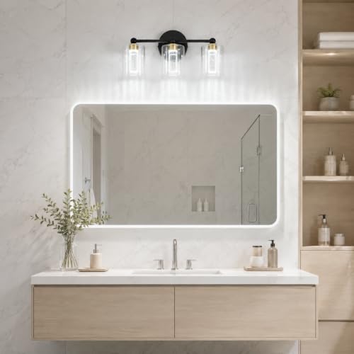 Brushed Nickel Vanity Light with 3 Color Modes