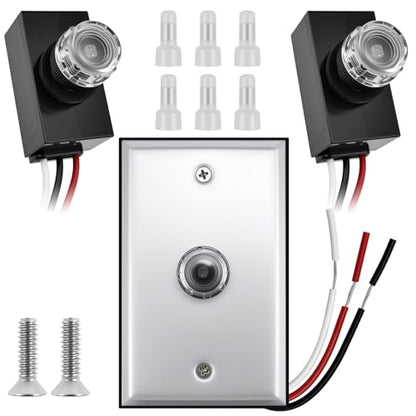2 Pack Photocell Sensor for Outdoor Lights