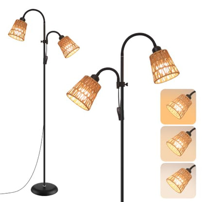 Boho Floor Lamp for Living Room Black Floor Lamps