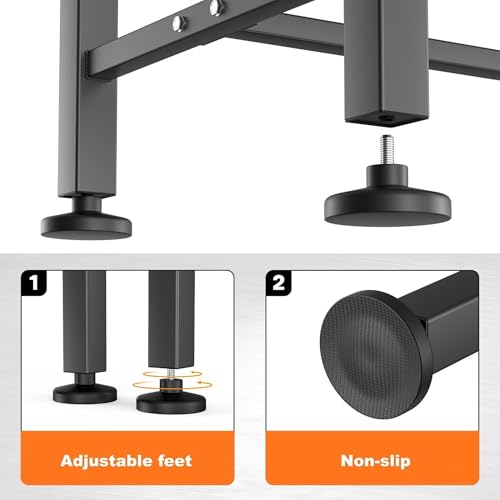 Adjustable Workbench with Rubberwood Top