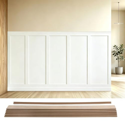 1Set 94.5x54in Premade Board and Batten Wainscoting Kit