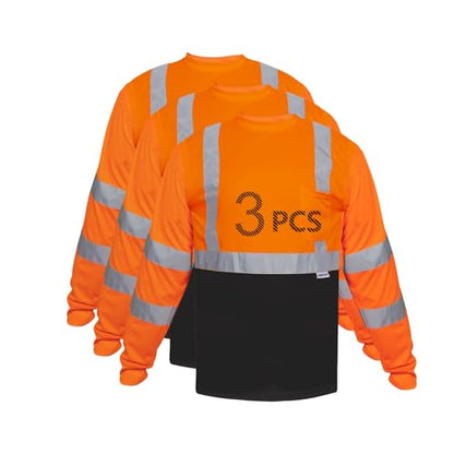 High Visibility Long Sleeve Reflective Safety Shirt for Working