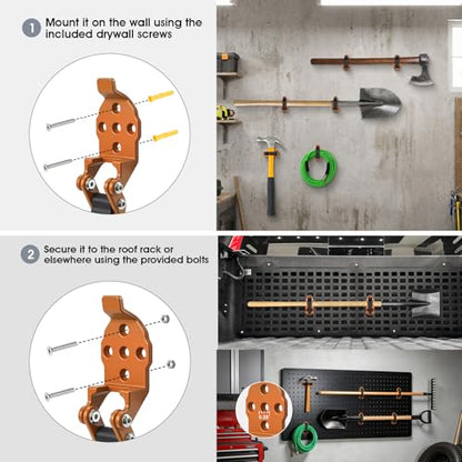 Shovel Holder Wall Mount for Truck & Trailer