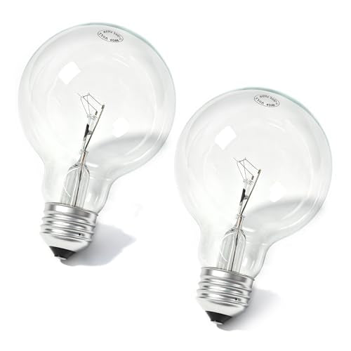 40W Clear Incandescent Bulbs G25 Globe Light Bulbs for E26