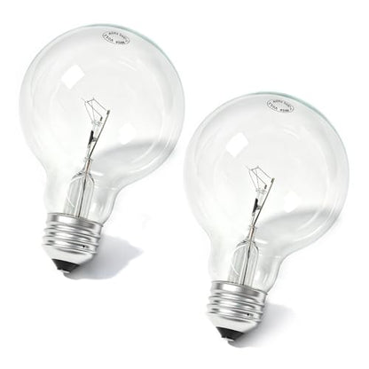 40W Clear Incandescent Bulbs G25 Globe Light Bulbs for E26