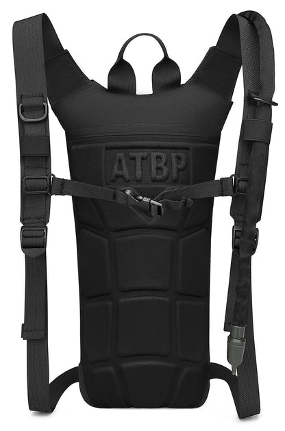 Tactical Water Hydration Pack Military 3L Water Bladder Carrier Backpack Leakproof for Running Jogging Cycling Hiking (Army Green)