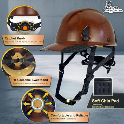 Fiberglass Hard Hats Safety Helmet Lightweight 6