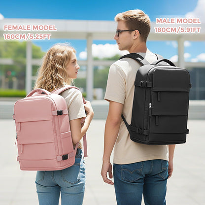 Large Travel Backpack For Women Men (Pink / 25 liters)