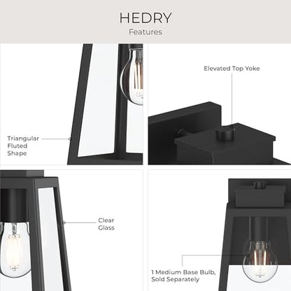 Hedry 10 Inch Small Outdoor Wall Lantern