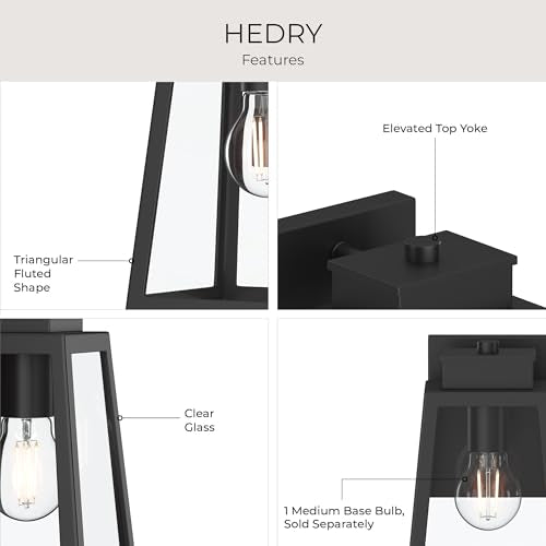 Hedry 10 Inch Small Outdoor Wall Lantern