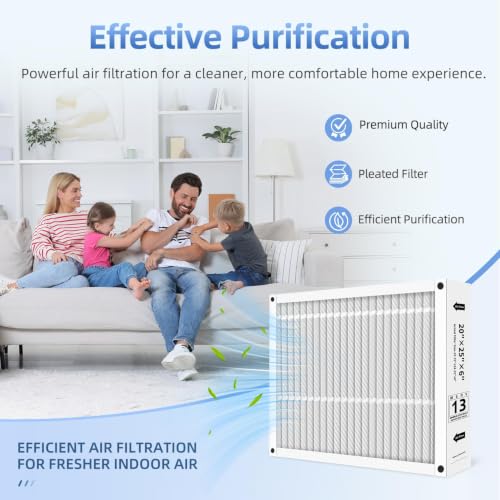 20x25x6 Filter Replacement For AprilAire SpaceGard 201 2200 2250 Foldable