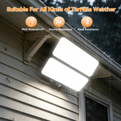 200W 2 Pack LED Flood Lights Outdoor (Black / 200 Watt 2 PACK)