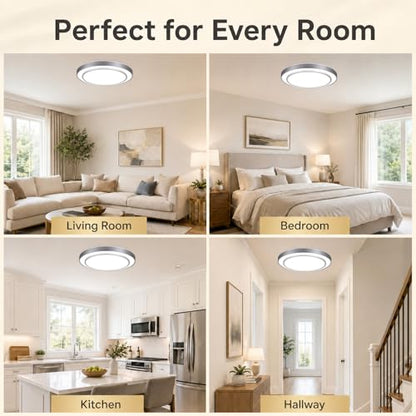 20Inch LED Flush Mount Ceiling Light (Silver / 20Inch)