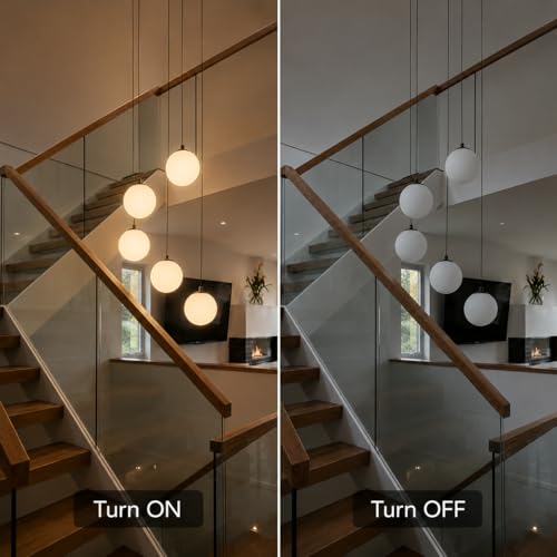 Modern Ball High Ceiling Chandelier