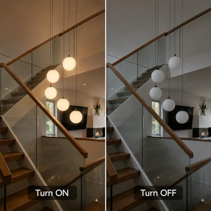 Modern Ball High Ceiling Chandelier