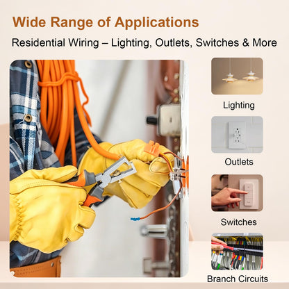 10/3 NM-B with Ground, Solid Indoor Electrical Wire, 50 FT, Orange (Orange / 10AWG/3 50FT)