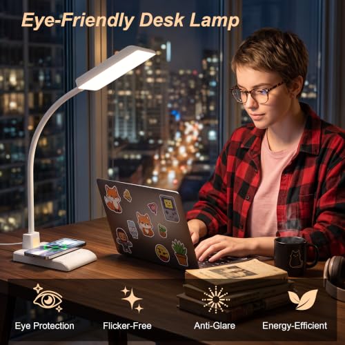 Desk Lamp with Wireless Charger