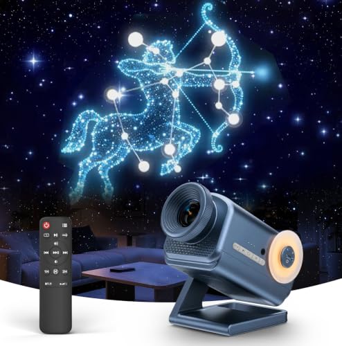 3D Projector 60 Themes HD 3D Galaxy Projector with Bluetooth Speaker & Remote