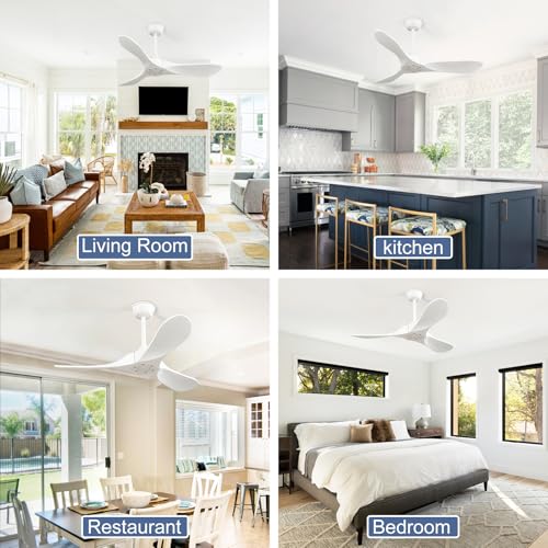 42'' Ceiling Fan no Light (42 inch / White)