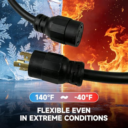 30 Amp Generator Extension Cord 4 Prong