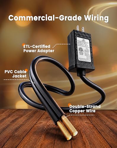 Outdoor LED String Lights with 2FT Bulb Spacing