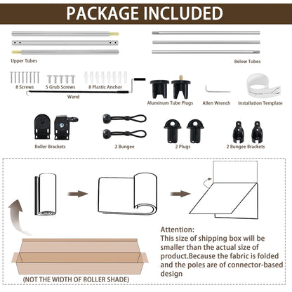 Outdoor Roller Shades for Patio (Black / 120"W x 96"H)