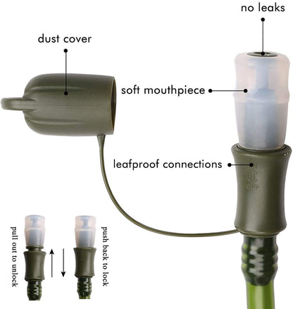 Hydration Bladder (2L-Water Bladder-Military Green)
