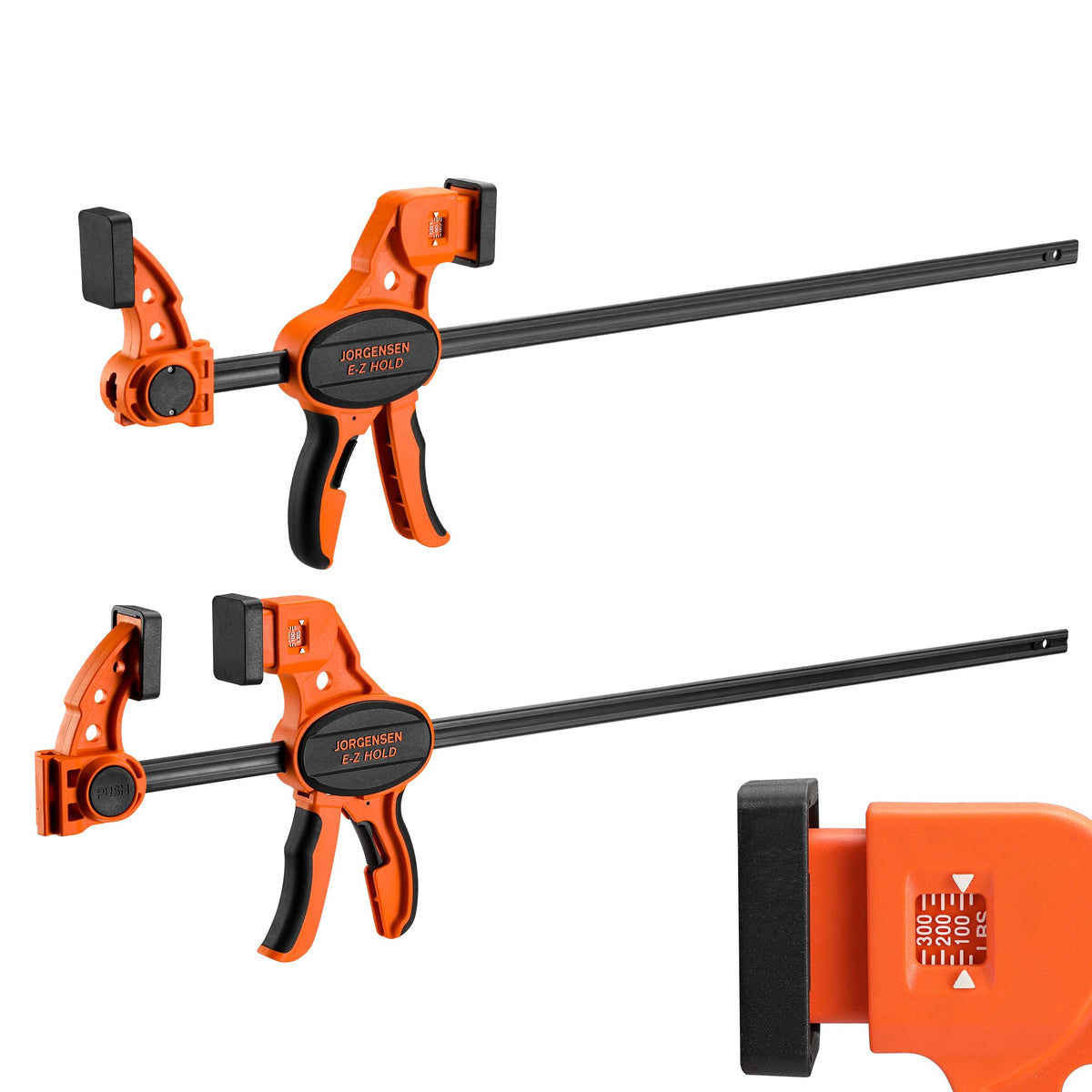 E-Z Hold 2-Pack 24" 300LBS Load Indicator Woodworking Bar Clamps (24 inch)