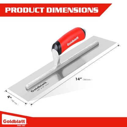 14" x 4" Pro Finishing Trowel Soft Grip Handle (14" x 4")