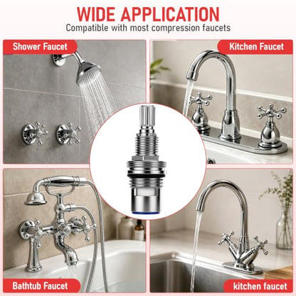KSRPL941HC Hot & KSRPL941CC Cold Ceramic Disc Cartridge Compatible with Kingston Brass Faucets